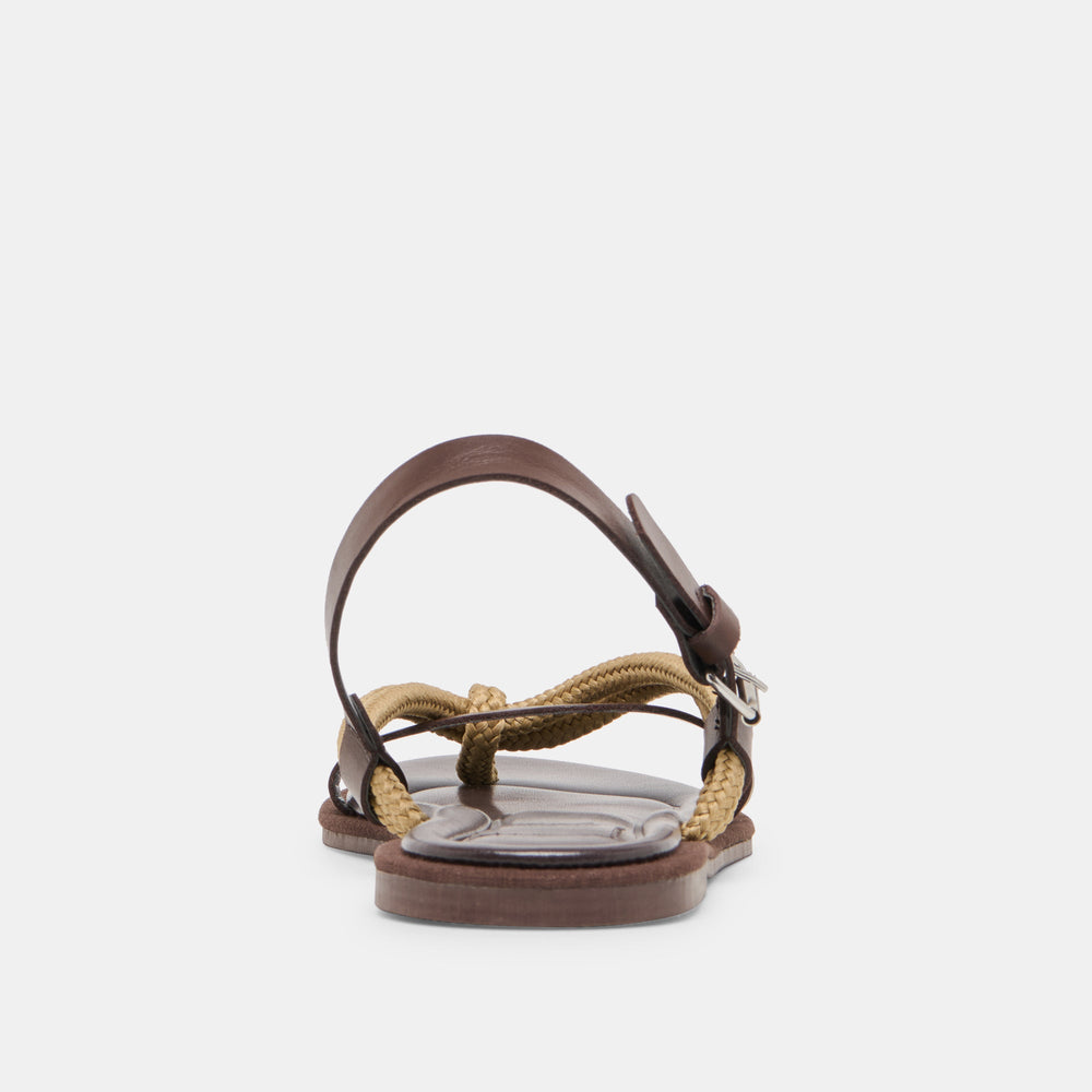 Dolce Vita SHOES | Reed Dk Brown Leather Sandals