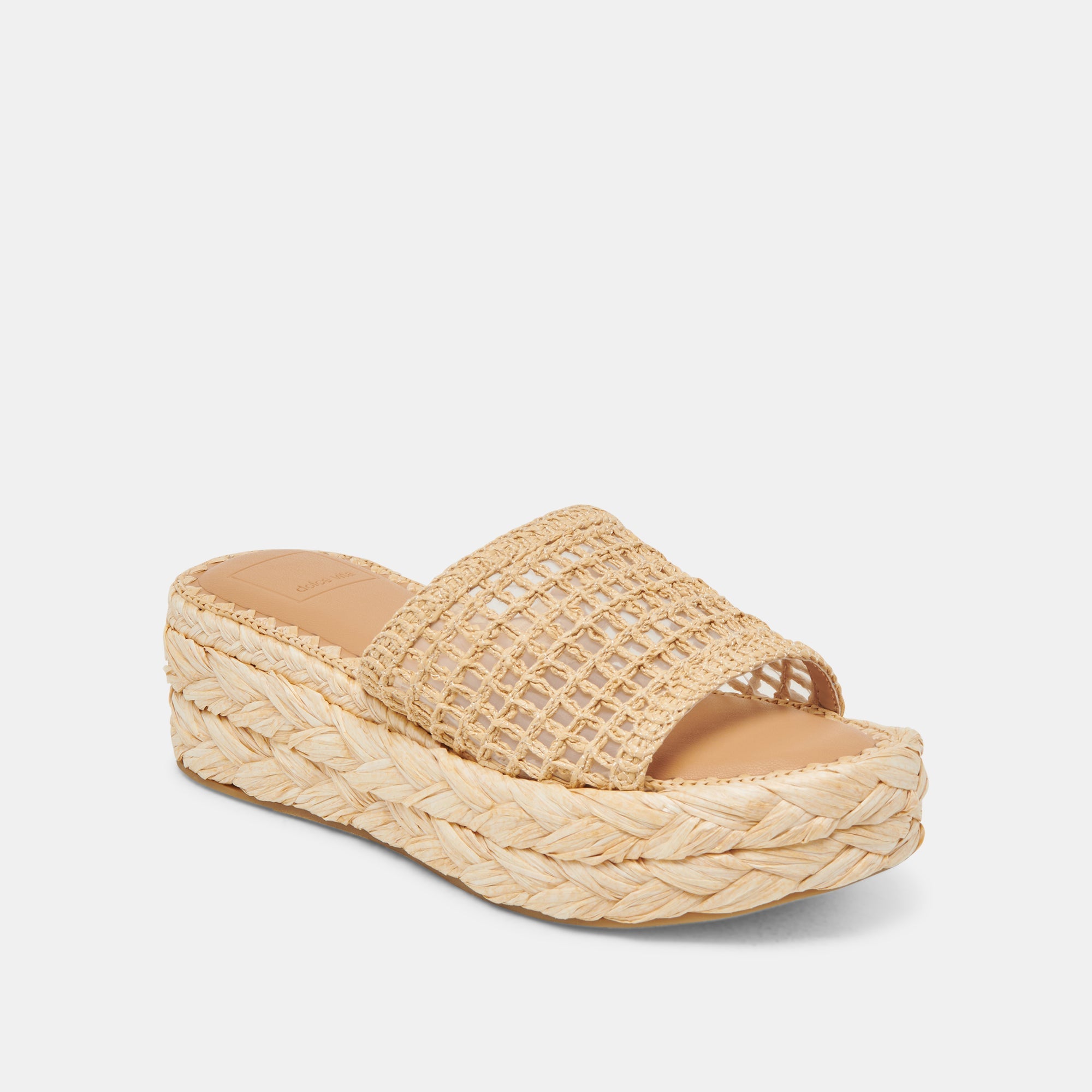 Dolce Vita SHOES | CHAVI MESH SANDALS NATURAL WOVEN RAFFIA
 – Dolce Vita