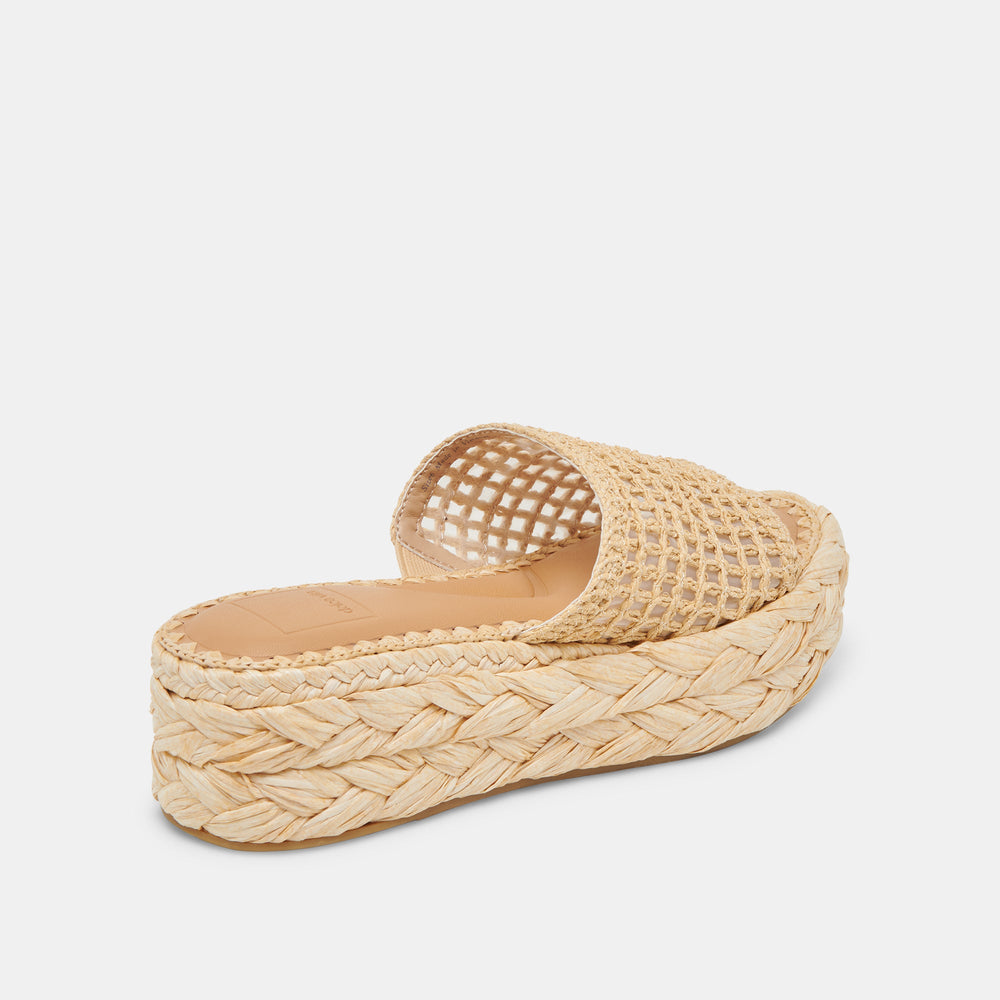 Dolce Vita SHOES | CHAVI MESH SANDALS NATURAL WOVEN RAFFIA
 – Dolce Vita