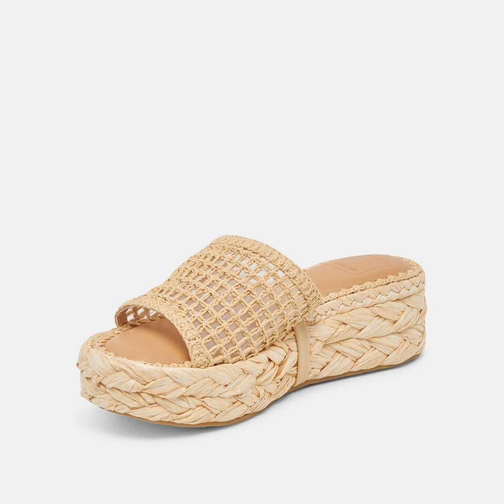 Dolce Vita SHOES | CHAVI MESH SANDALS NATURAL WOVEN RAFFIA
 – Dolce Vita