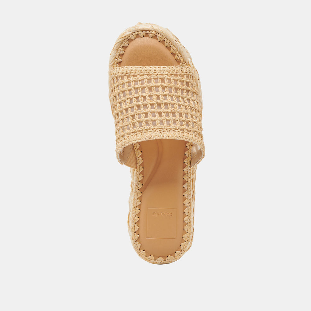 Dolce Vita SHOES | CHAVI MESH SANDALS NATURAL WOVEN RAFFIA
 – Dolce Vita