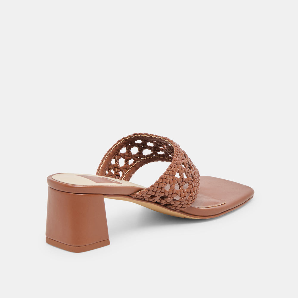 Dolce Vita SHOES | Barlo Cognac Woven Stella Heels