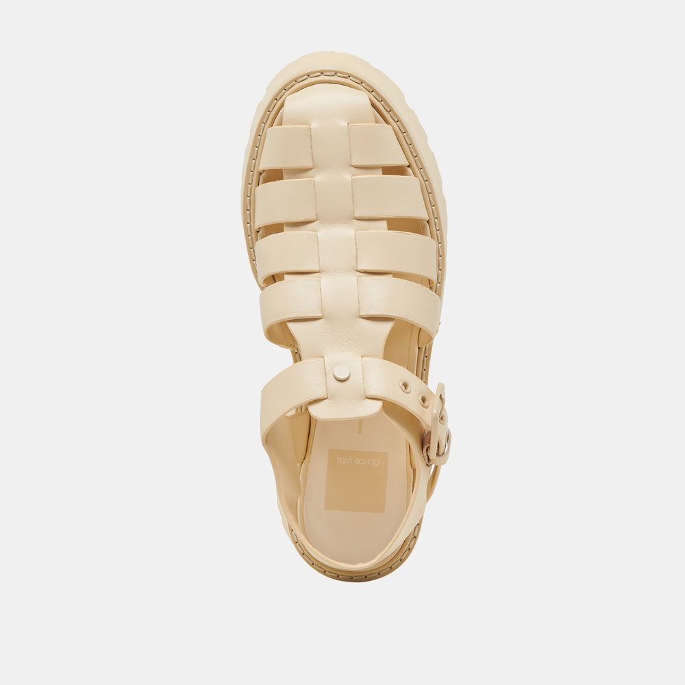 Dolce Vita SHOES | LASLY TONAL SANDALS LIGHT YELLOW LEATHER
 – Dolce Vita