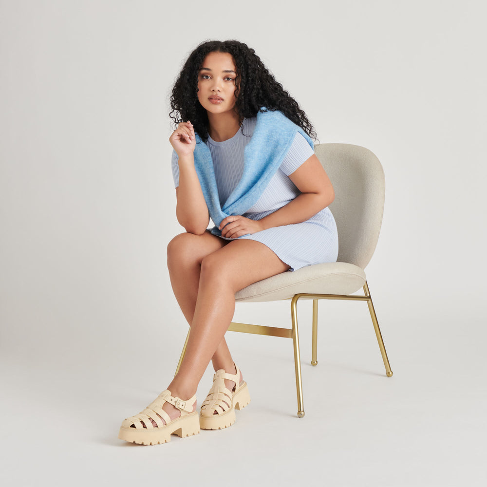 Dolce Vita SHOES | LASLY TONAL SANDALS LIGHT YELLOW LEATHER
 – Dolce Vita