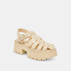 Dolce Vita SHOES | LASLY TONAL SANDALS LIGHT YELLOW LEATHER
 – Dolce Vita