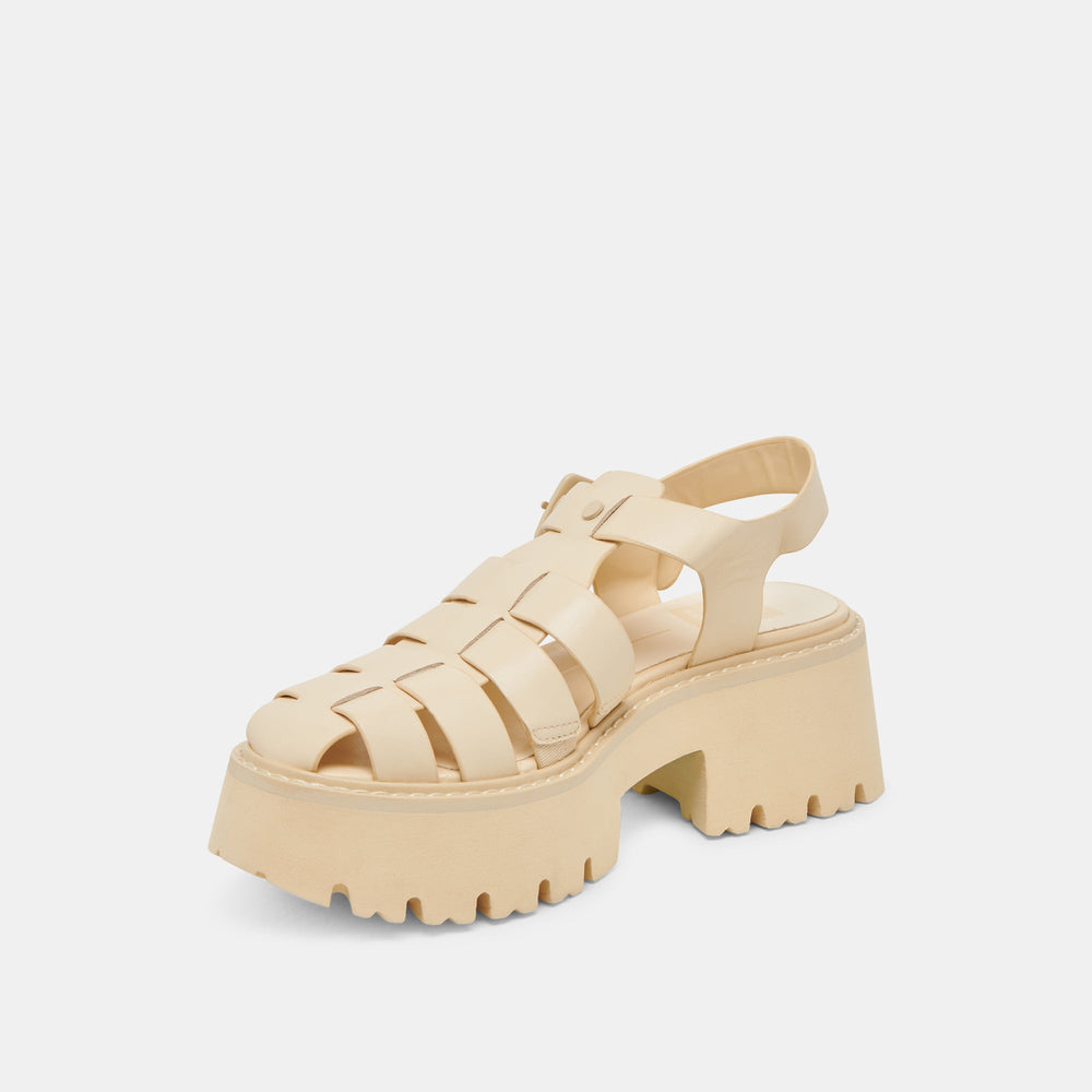 Dolce Vita SHOES | LASLY TONAL SANDALS LIGHT YELLOW LEATHER
 – Dolce Vita