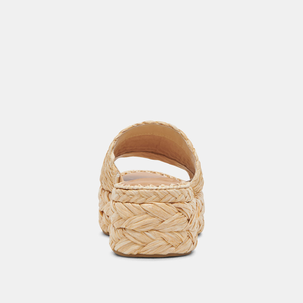 Dolce Vita SHOES | Chavi Sandals in Lt. Natural Raffia - Dolce Vita Shoes