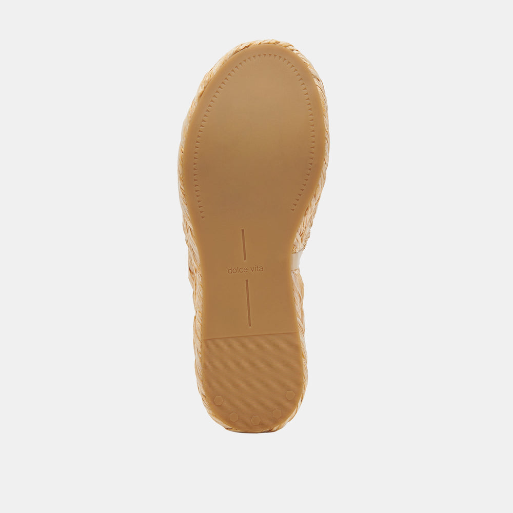 Dolce Vita SHOES | Chavi Sandals in Lt. Natural Raffia - Dolce Vita Shoes
