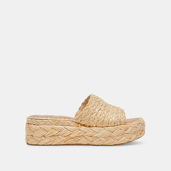 Dolce Vita SHOES | Chavi Sandals in Lt. Natural Raffia - Dolce Vita Shoes