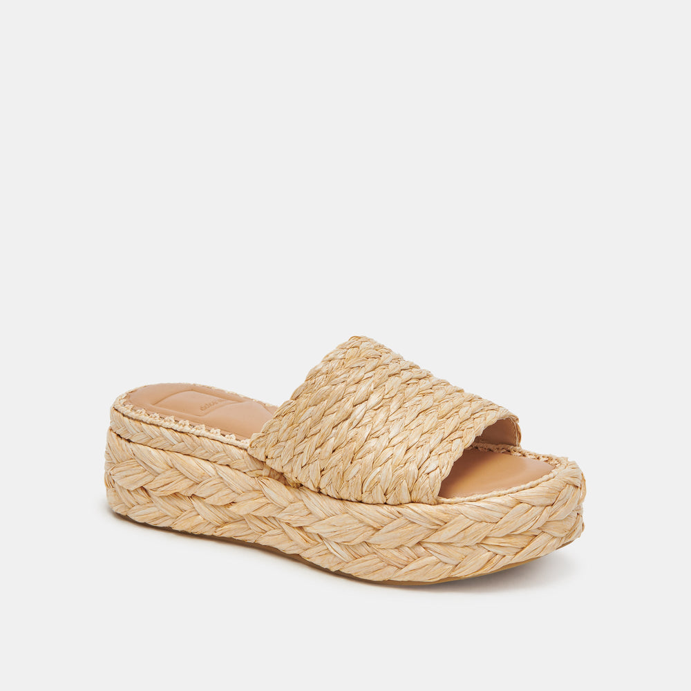 Dolce Vita SHOES | Chavi Sandals in Lt. Natural Raffia - Dolce Vita Shoes