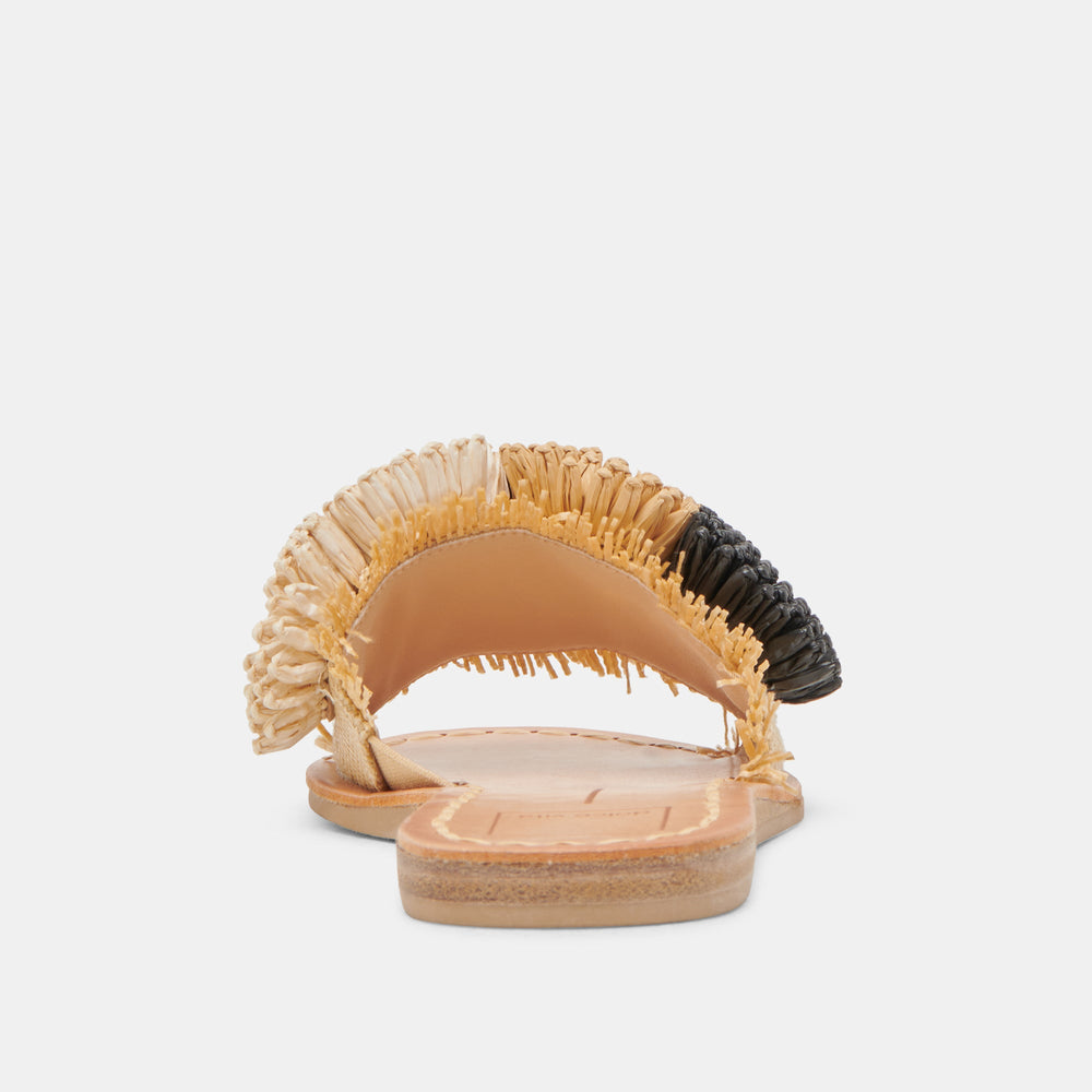 Dolce Vita SHOES | DANELA SANDALS BLACK NATURAL RAFFIA
 – Dolce Vita