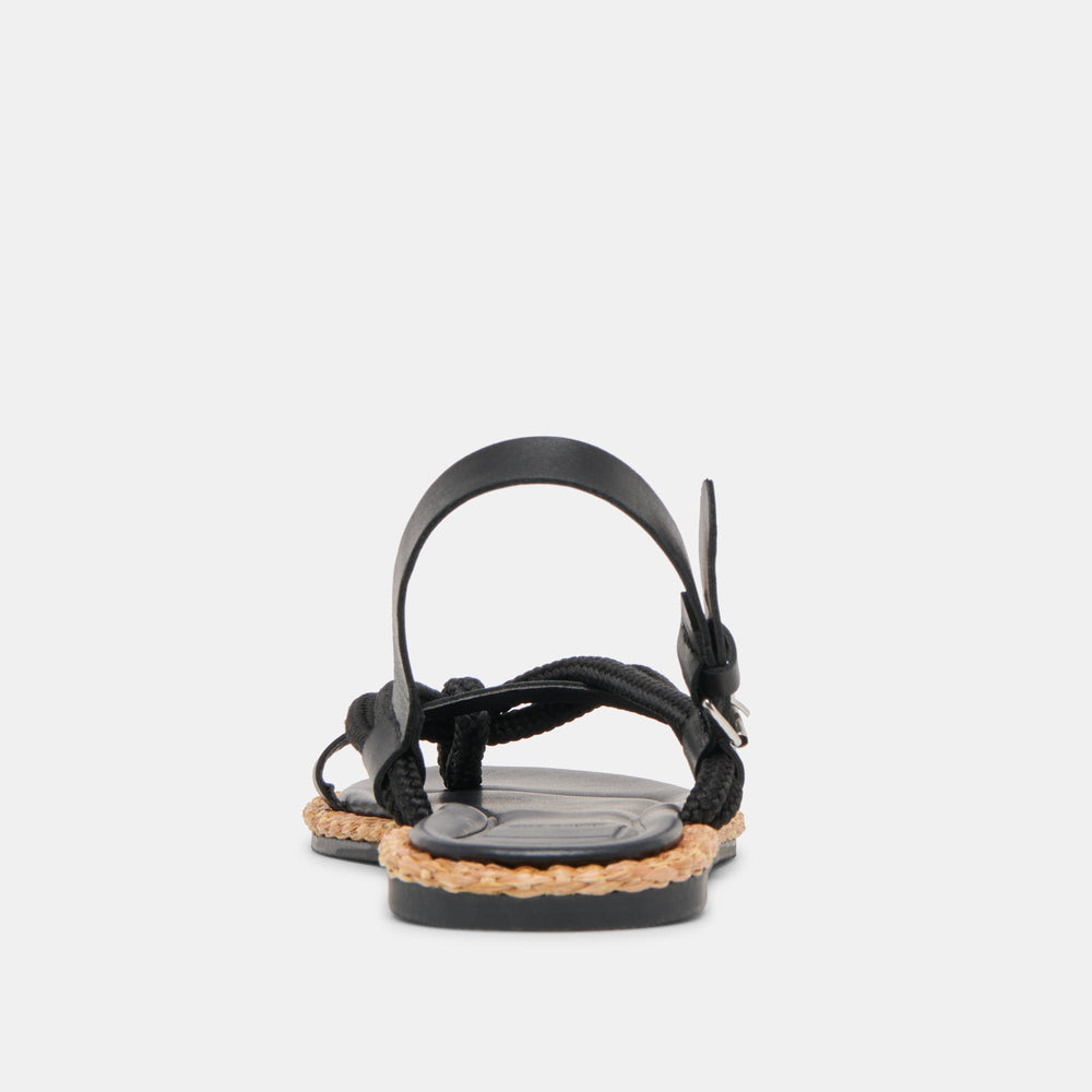 Dolce Vita SHOES | Reed Black Leather Sandals