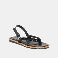 Dolce Vita SHOES | Reed Black Leather Sandals