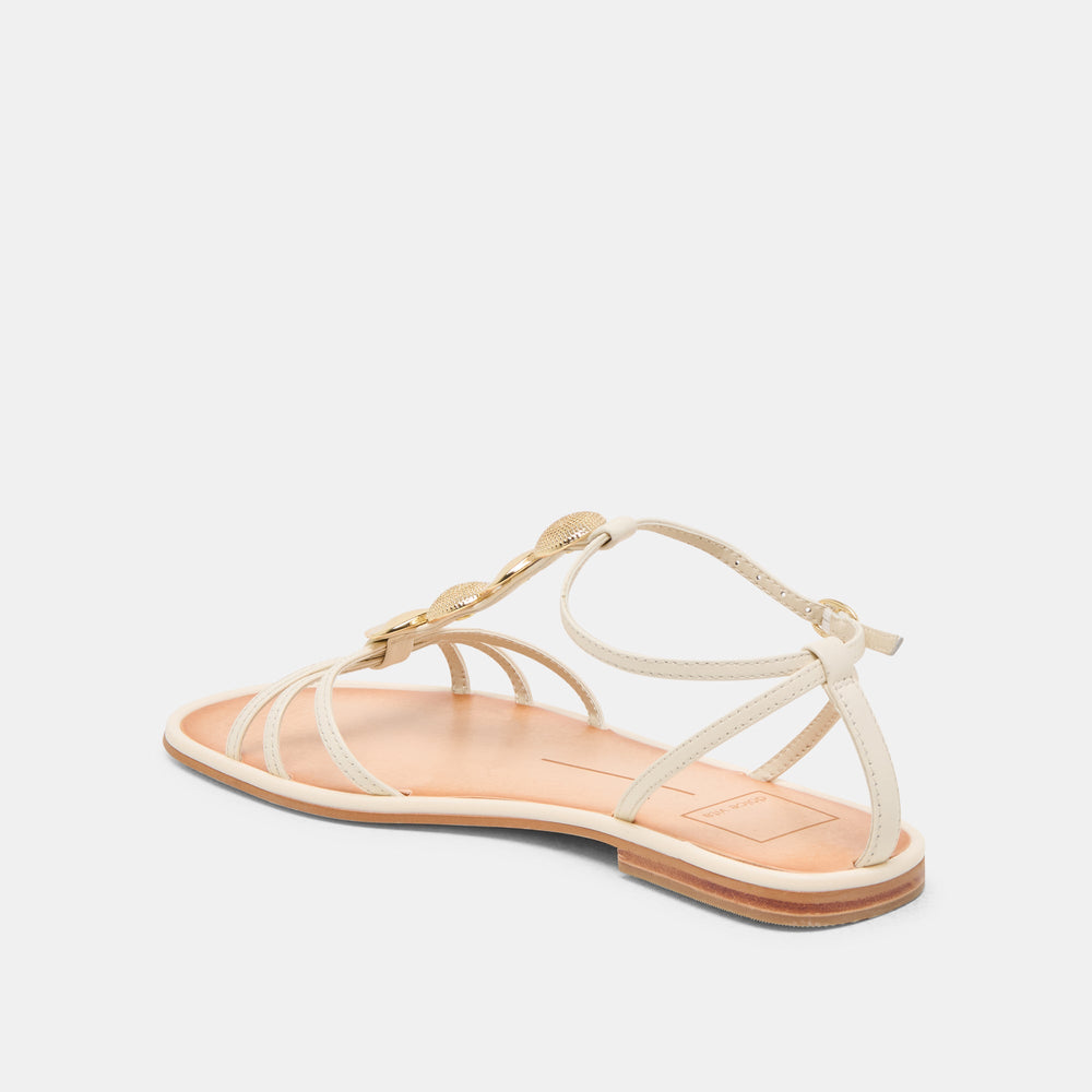 Dolce Vita SHOES | Faun Off White Leather Sandals