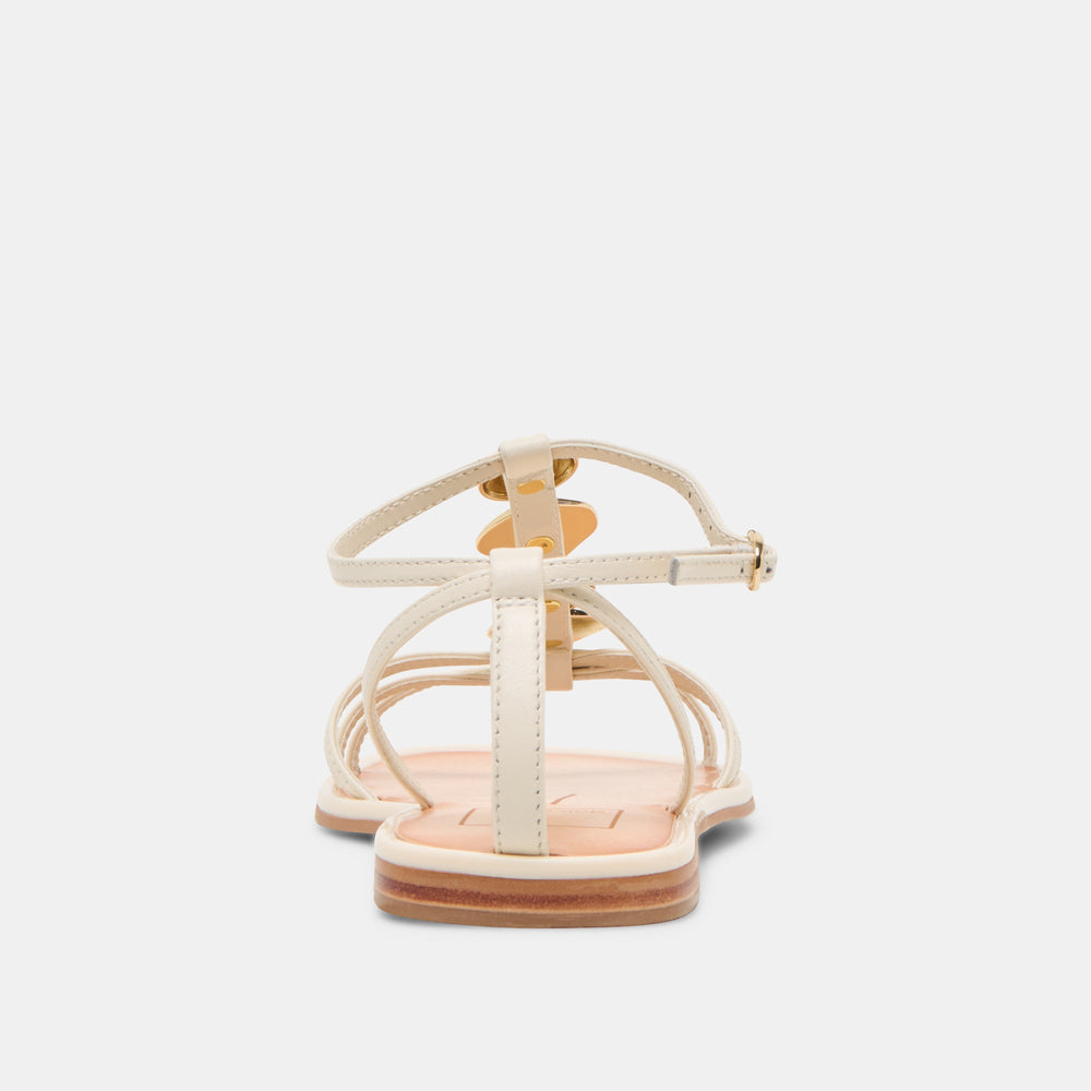 Dolce Vita SHOES | Faun Off White Leather Sandals