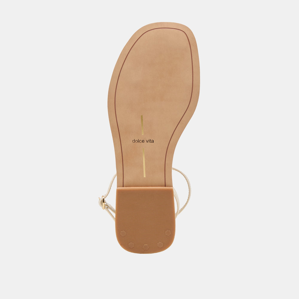 Dolce Vita SHOES | Faun Off White Leather Sandals