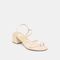 Dolce Vita SHOES | Trini Creme Leather Heels