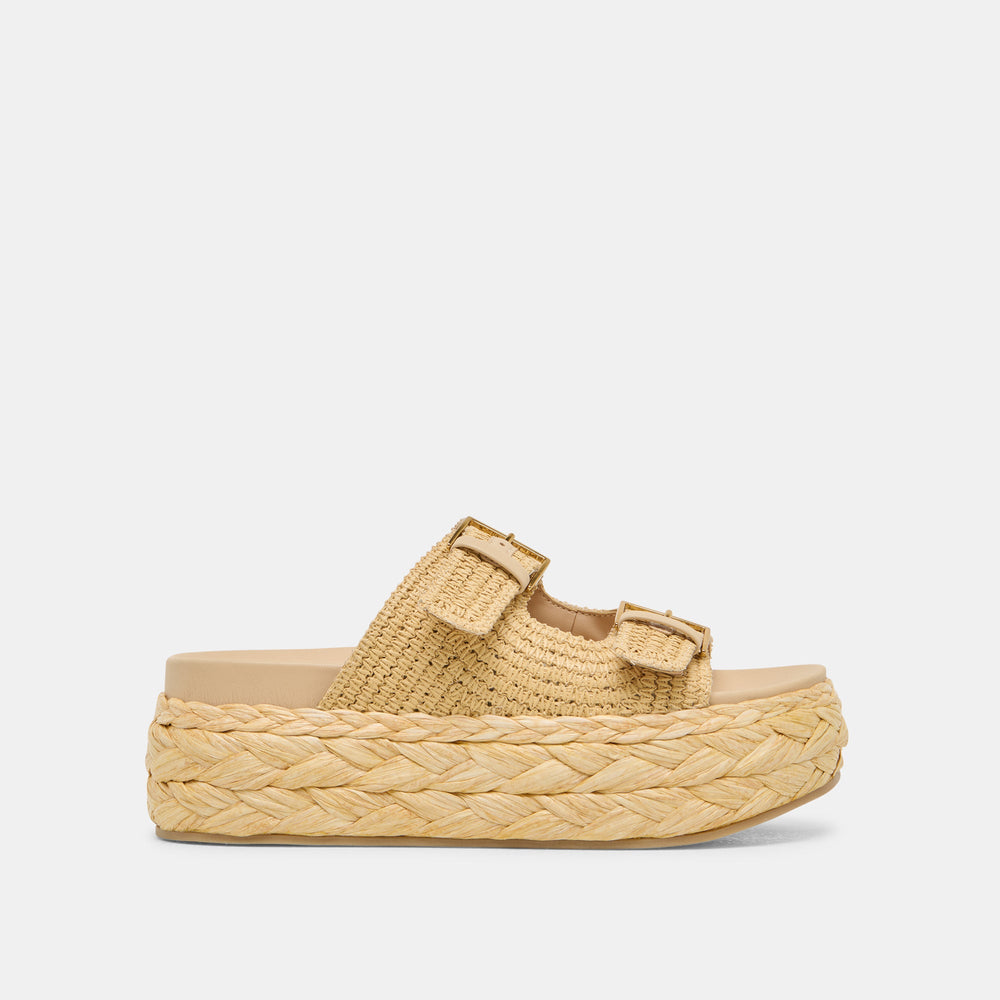 Dolce Vita SHOES | Falyn Lt Natural Woven Raffia Sandals