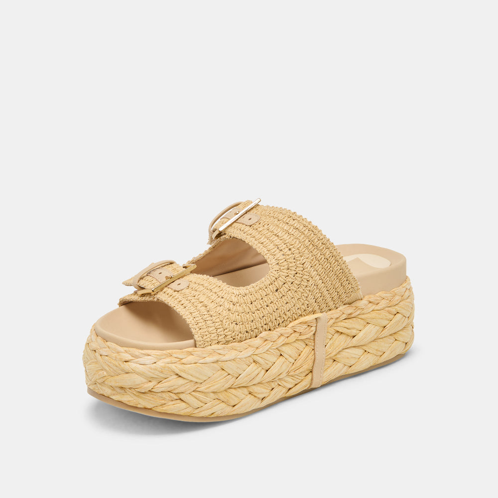 Dolce Vita SHOES | Falyn Lt Natural Woven Raffia Sandals