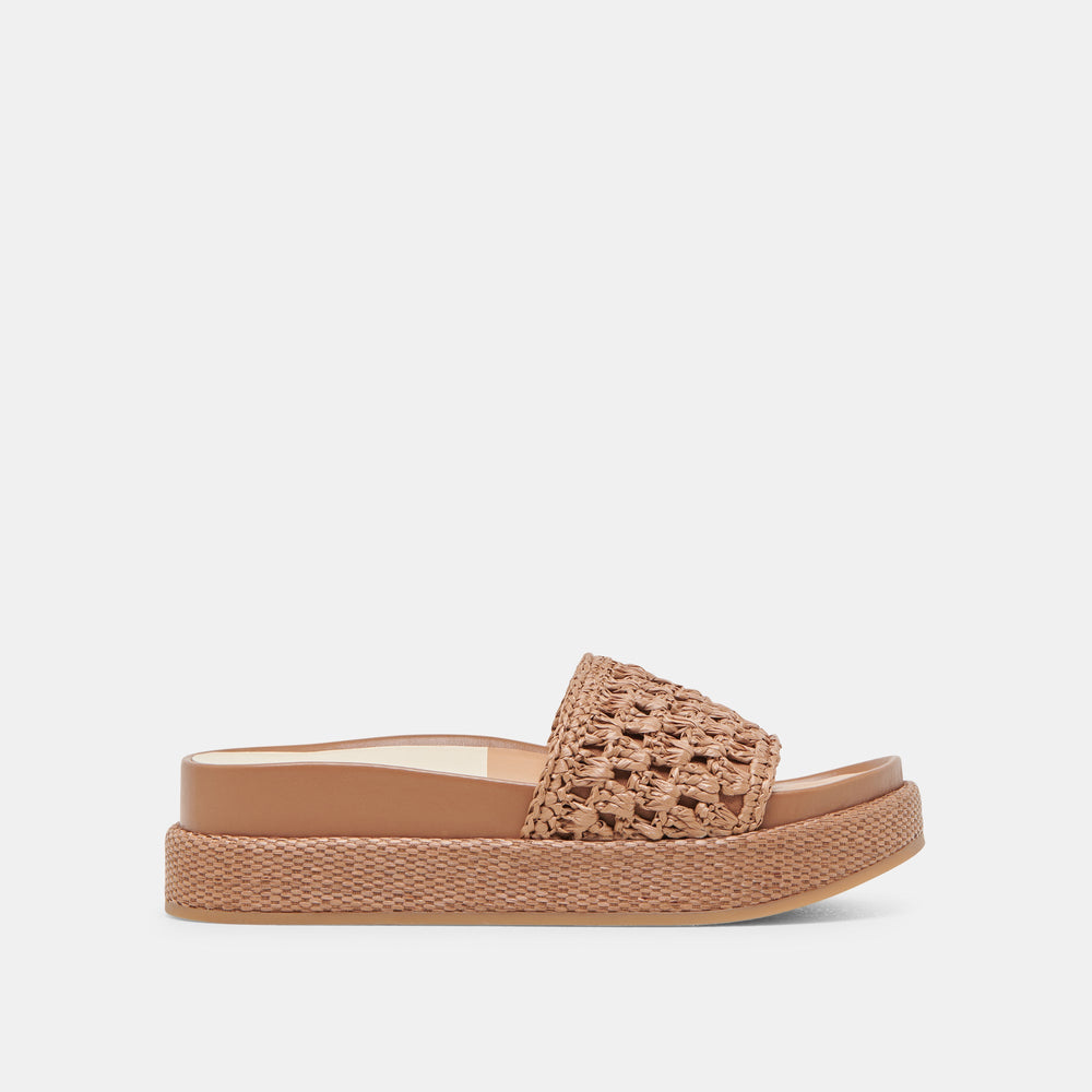 Dolce Vita SHOES | SIDONA SANDALS BROWN RAFFIA
 – Dolce Vita