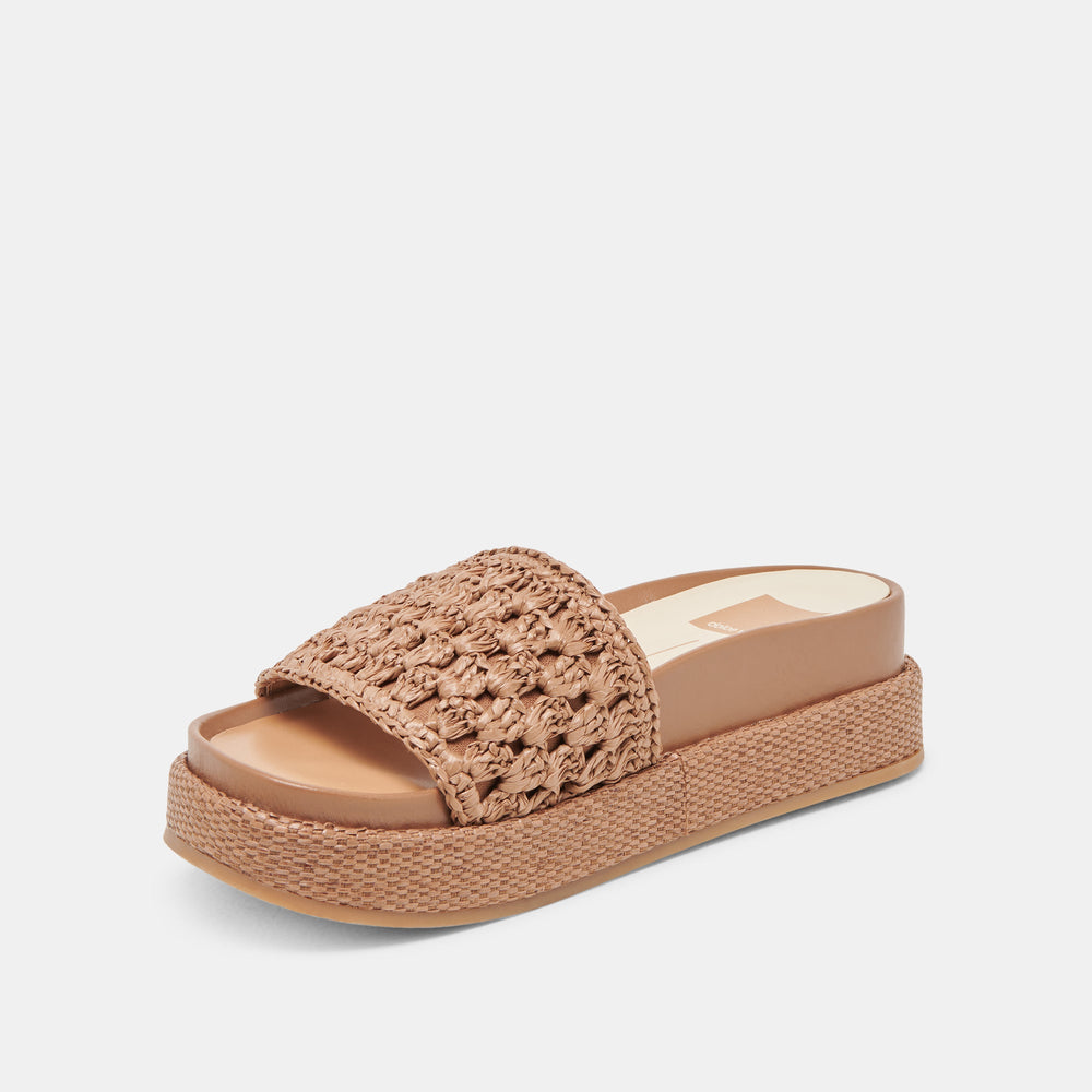 Dolce Vita SHOES | SIDONA SANDALS BROWN RAFFIA
 – Dolce Vita