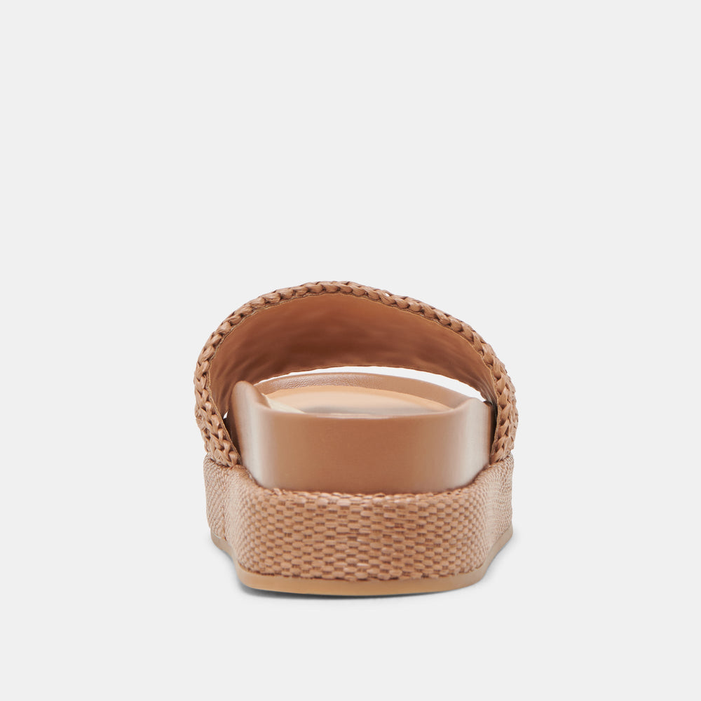 Dolce Vita SHOES | SIDONA SANDALS BROWN RAFFIA
 – Dolce Vita