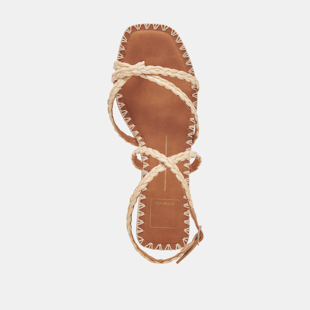 Dolce Vita SHOES | BRINN SANDALS LT NATURAL RAFFIA
 – Dolce Vita