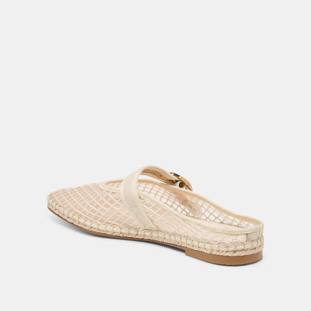 Dolce Vita SHOES | Milie Ecru Woven Mesh Flats