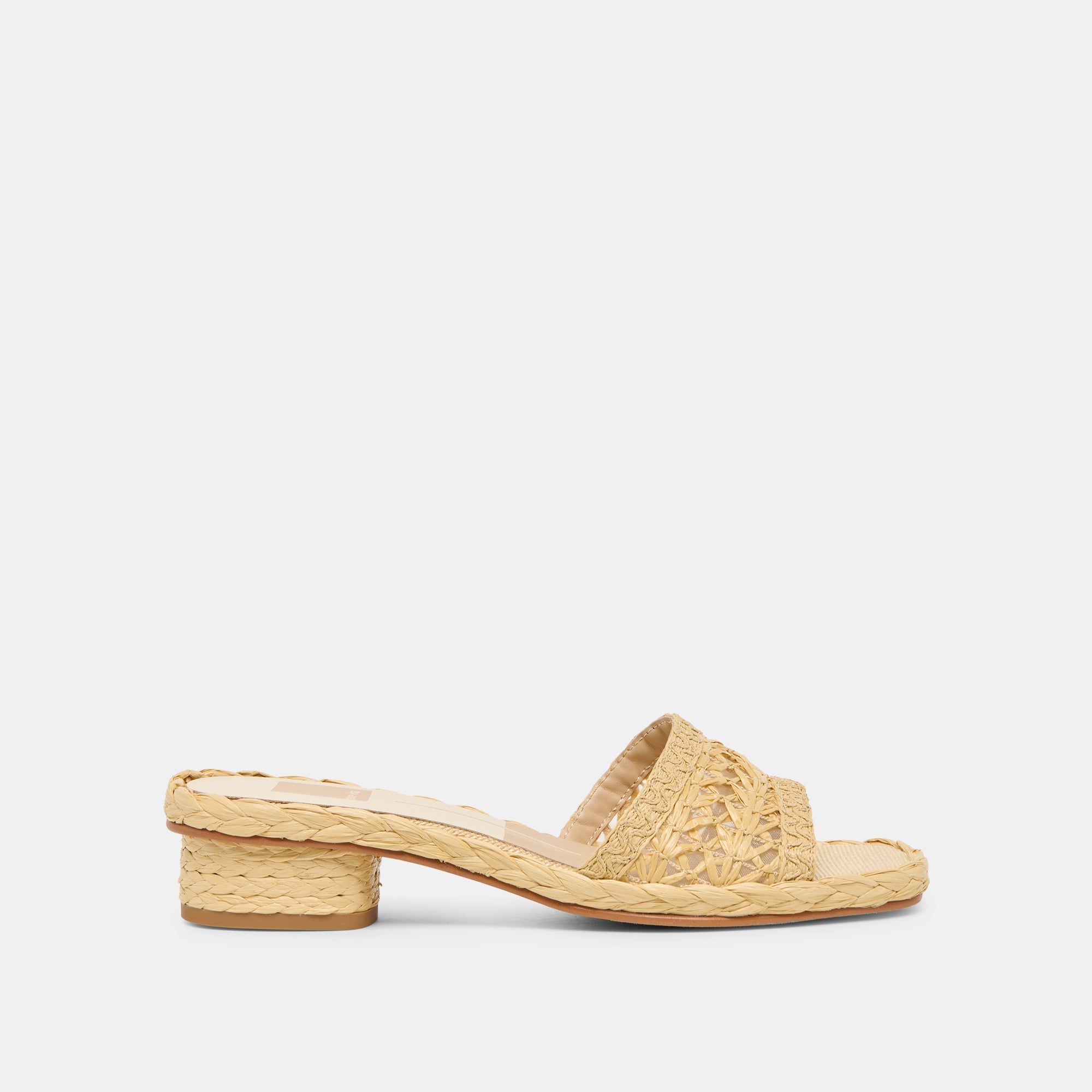 Dolce Vita SHOES | Dixi Lt Natural Cross Hatch Raffia Sandals