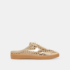 Dolce Vita SHOES | Notice Slide Gold Woven Stella Sneakers