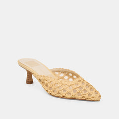 Dolce Vita SHOES | Cleo Loop Natural Raffia Heels