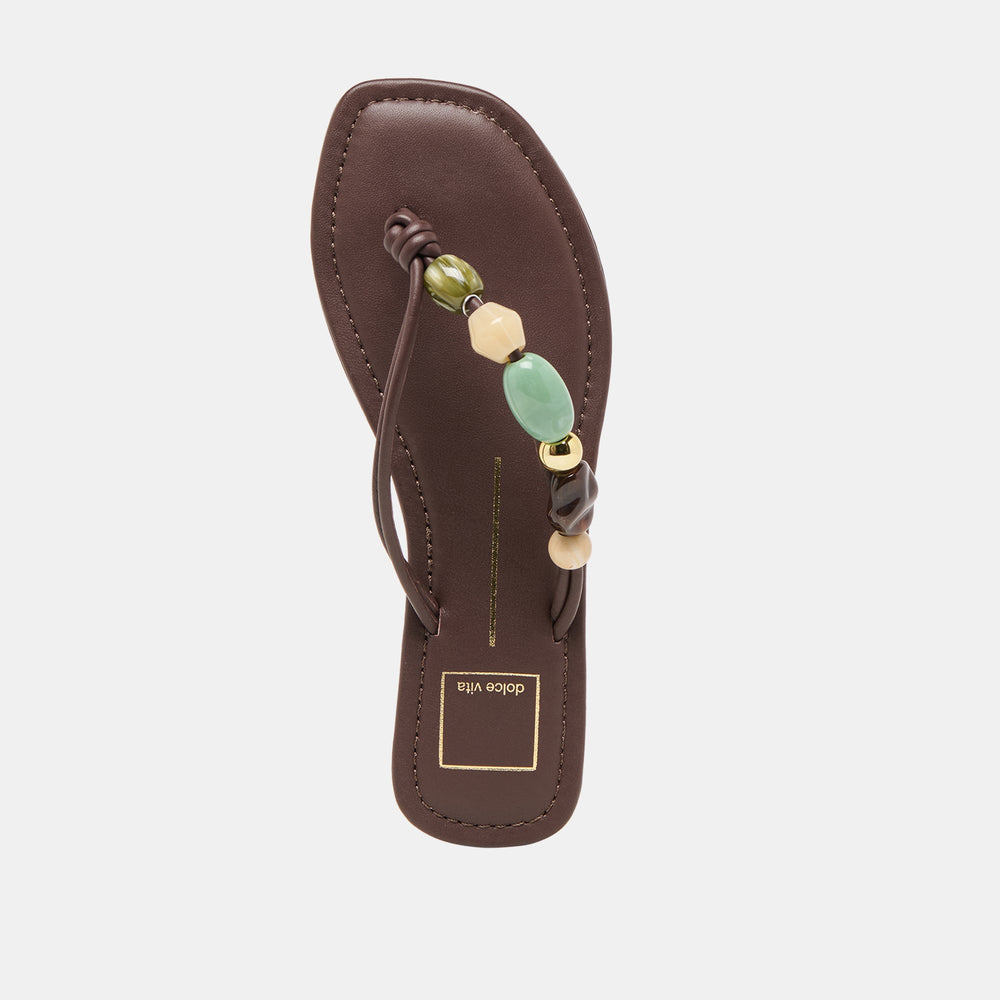 Dolce Vita SHOES | Cely Dk Brown Leather Sandals
