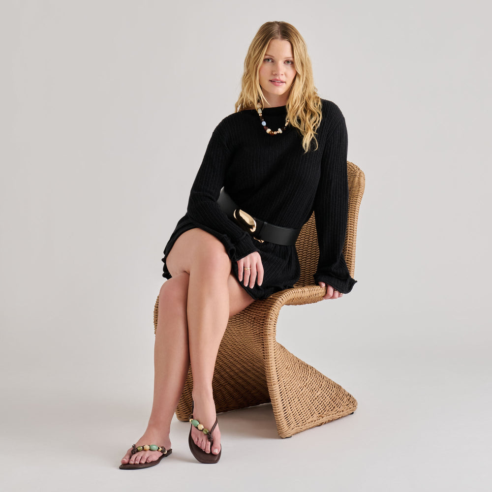 Dolce Vita SHOES | Cely Dk Brown Leather Sandals