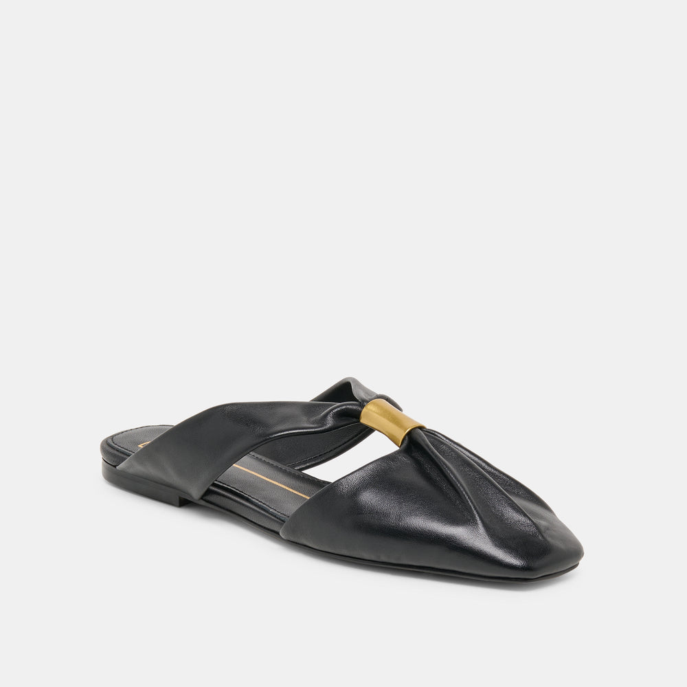Dolce Vita SHOES | Franey Black Leather Flats
