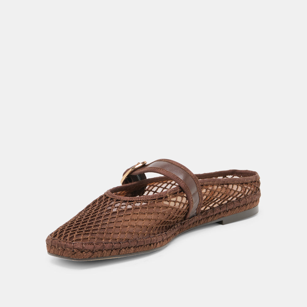 Dolce Vita SHOES | Milie Chocolate Woven Mesh Flats
