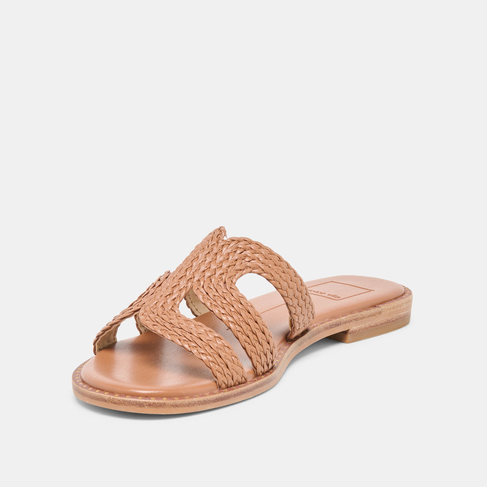 Dolce Vita SHOES | EMON Caramel Stella Slide Open-Toe Sandals