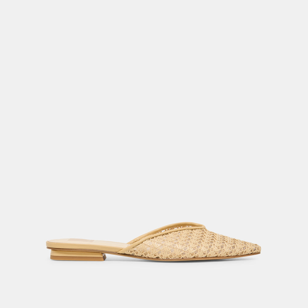 Dolce Vita SHOES | Elm Natural Cross Hatch Raffia Flats