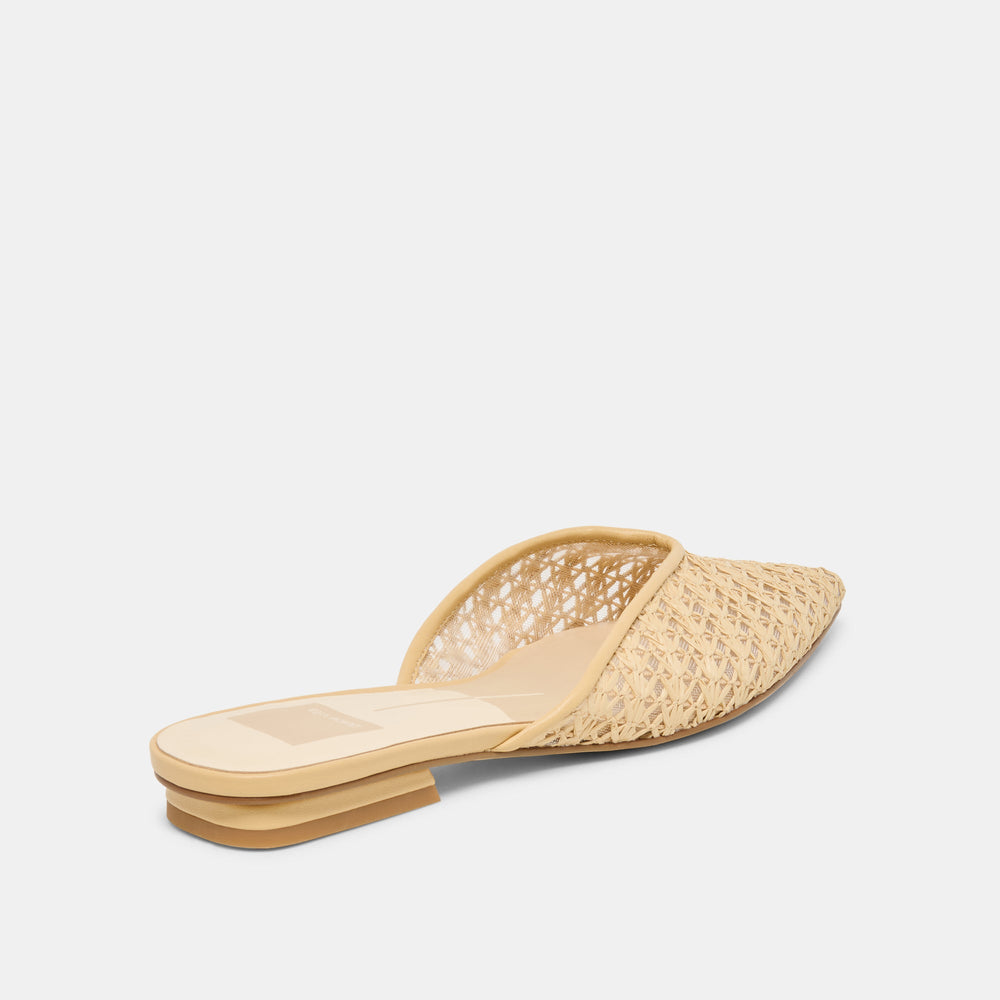 Dolce Vita SHOES | Elm Natural Cross Hatch Raffia Flats