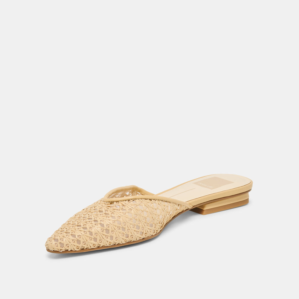 Dolce Vita SHOES | Elm Natural Cross Hatch Raffia Flats