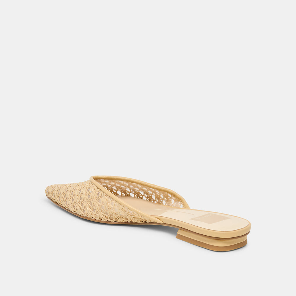 Dolce Vita SHOES | Elm Natural Cross Hatch Raffia Flats