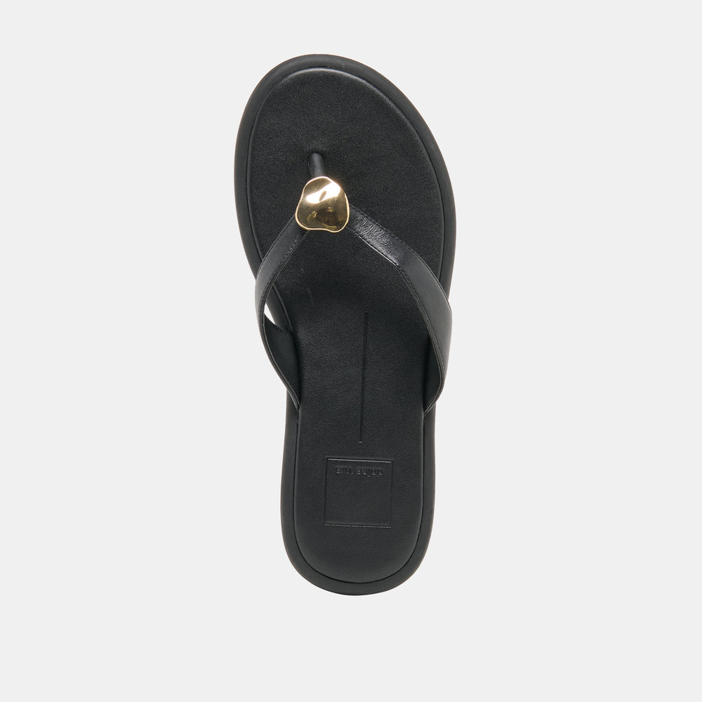 Dolce Vita SHOES | Jaina Black Leather Sandals
