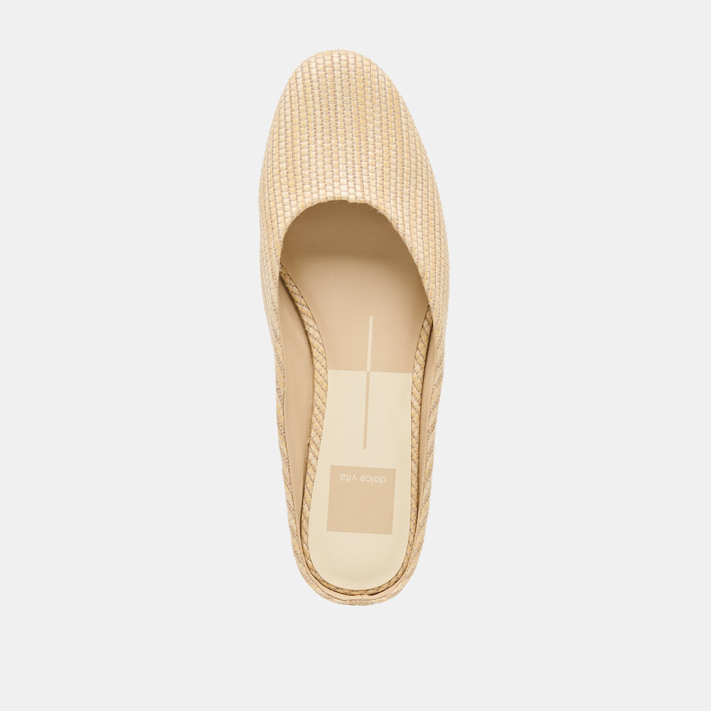 Dolce Vita SHOES | Eila Lt Natural Raffia Flats
