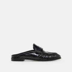 Dolce Vita SHOES | BETZY Midnight Crinkle Patent Closed-Toe Slip-On Loafers