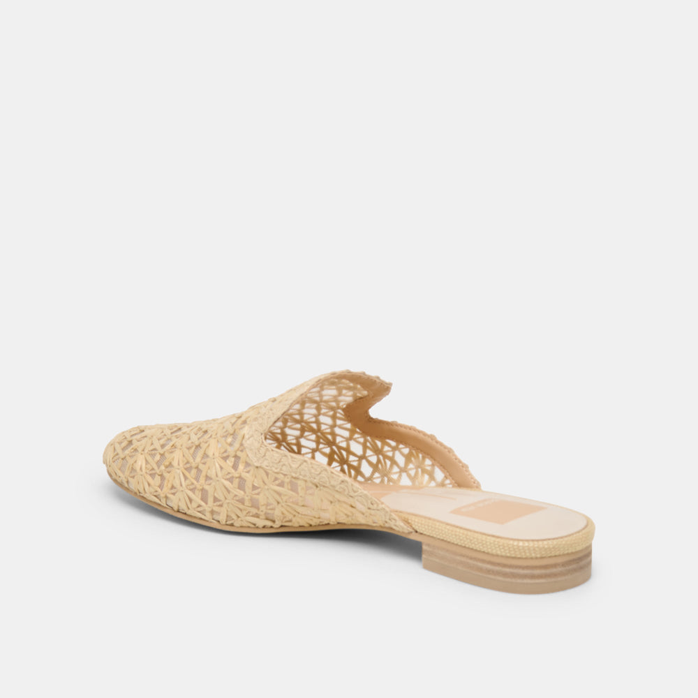 Dolce Vita SHOES | Kirt Lt Natural Cross Hatch Raffia Flats