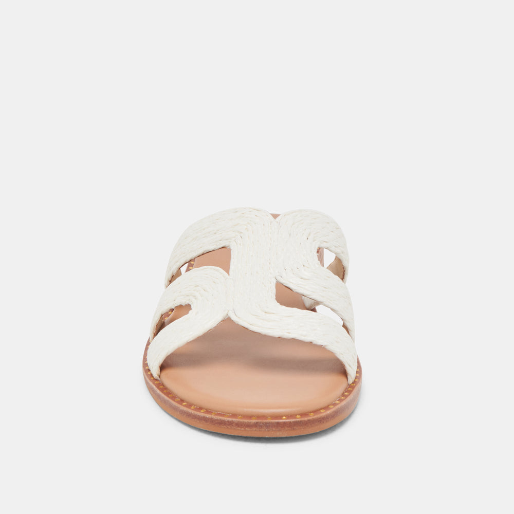 Dolce Vita SHOES | EMON SANDALS WHITE RAFFIA
 – Dolce Vita
