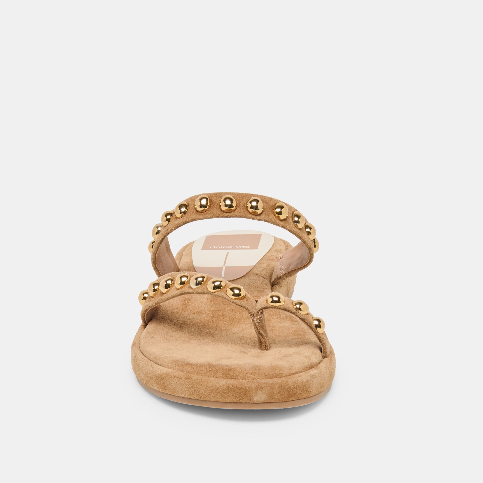 Dolce Vita SHOES | Amary Stud Lt Brown Suede Sandals