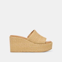 Dolce Vita SHOES | Joclyn Lt Natural Raffia Wedges