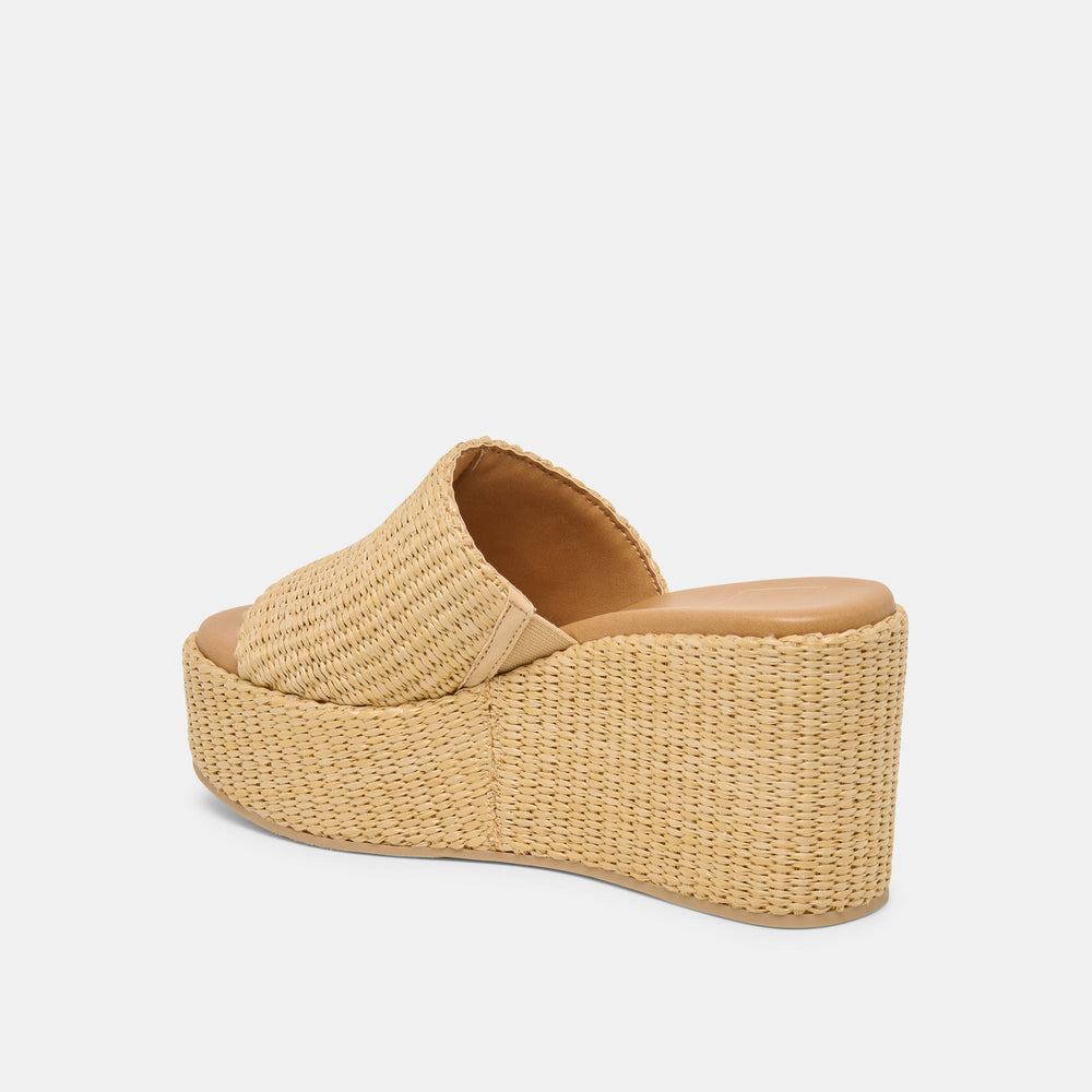 Dolce Vita SHOES | Joclyn Lt Natural Raffia Wedges