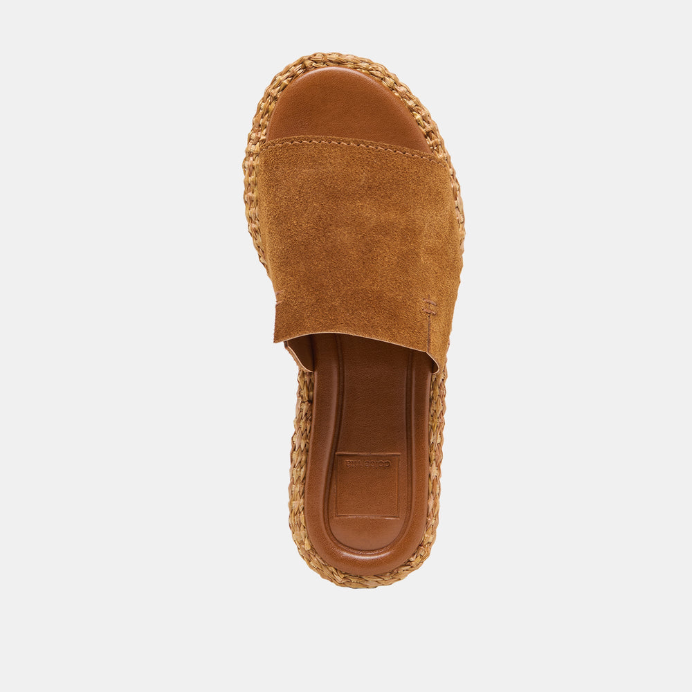 Dolce Vita SHOES | Ridge Chestnut Suede Sandals