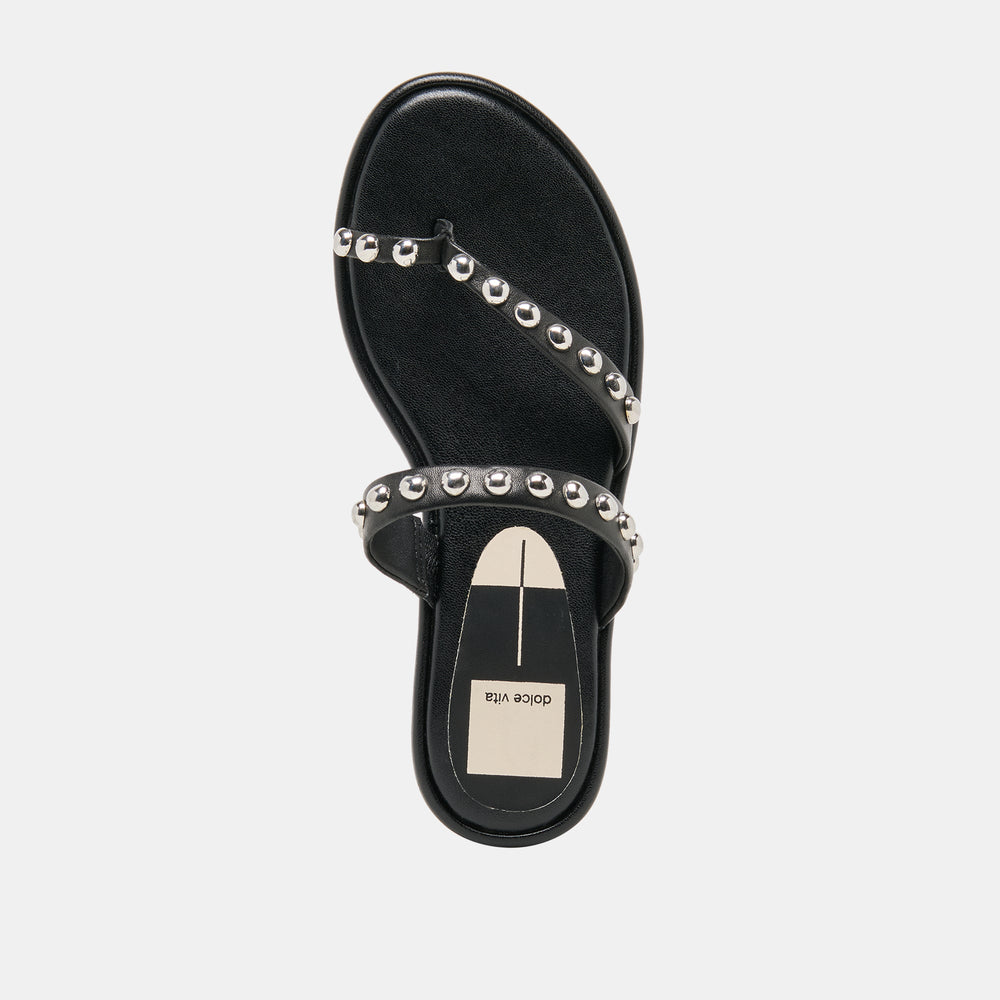 Dolce Vita SHOES | Amary Stud Black Leather Sandals